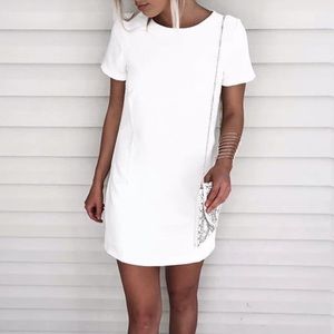 Lulus white shift dress